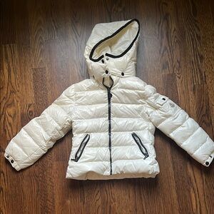Moncler Kids White Puffer Jacket